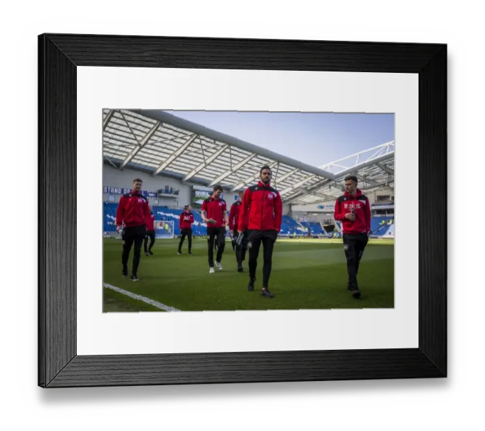 Framed Print : Pre-Match Moments: Brighton and Hove Albion vs. Bristol City at Amex Stadium Framed Print : Pre-Match Moments: Brighton and Hove Albion vs. Bristol City at Amex Stadium