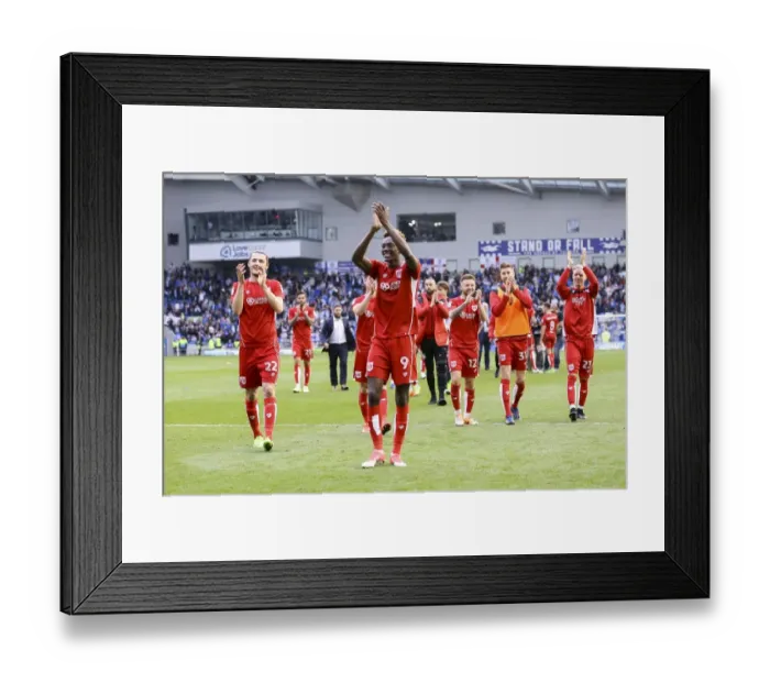 Framed Print : Bristol City Celebrate Promotion-Securing 1-0 Win Over Brighton & Hove Albion Framed Print : Bristol City Celebrate Promotion-Securing 1-0 Win Over Brighton & Hove Albion