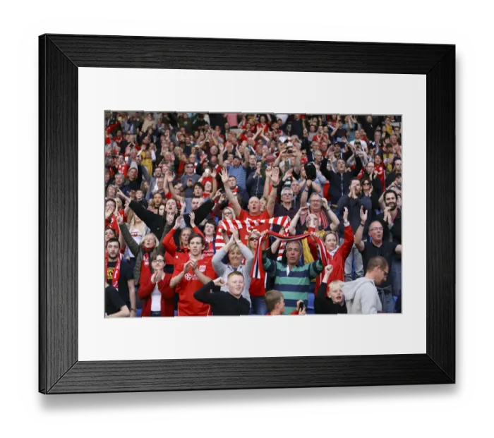 Framed Print : Bristol City's Thrilling Victory Over Brighton: Securing Championship Status