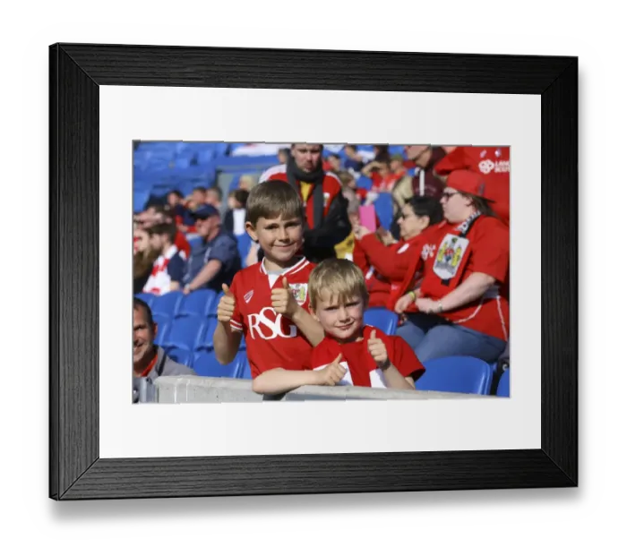 Framed Print : Championship Showdown: A Battle at Amex Stadium - Brighton and Hove Albion vs. Bristol City
