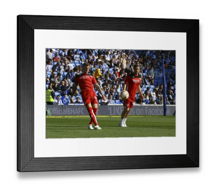 Framed Print : Championship Showdown: Intense Warm-Up at Amex Stadium - Brighton & Hove Albion vs. Bristol City Framed Print : Championship Showdown: Intense Warm-Up at Amex Stadium - Brighton & Hove Albion vs. Bristol City