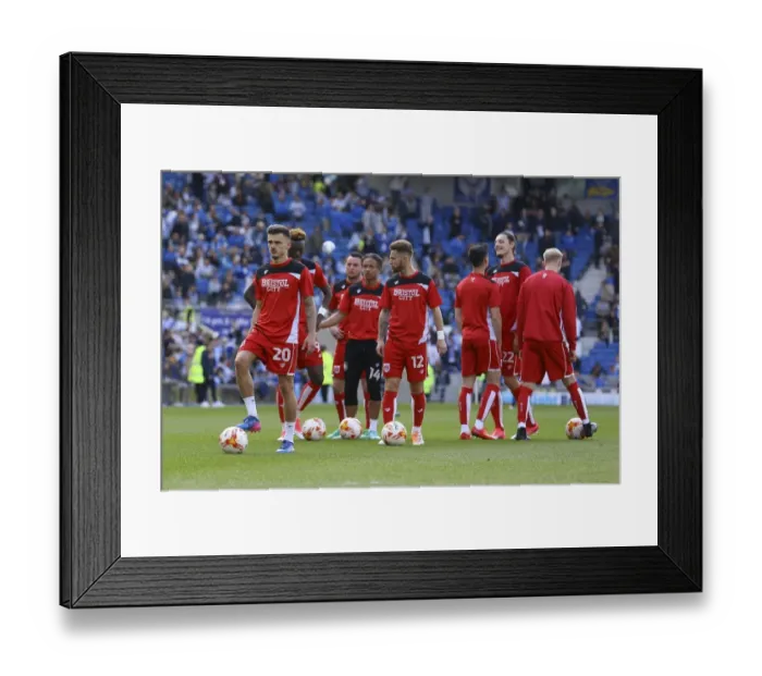 Framed Print : Brighton & Hove Albion vs. Bristol City: Sky Bet Championship - Warm-Up at Amex Stadium Framed Print : Brighton & Hove Albion vs. Bristol City: Sky Bet Championship - Warm-Up at Amex Stadium
