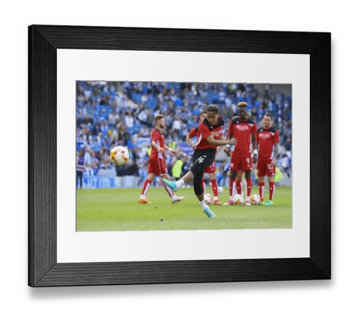 Framed Print : Bobby Reid Gears Up for Sky Bet Championship Showdown at Amex Stadium Framed Print : Bobby Reid Gears Up for Sky Bet Championship Showdown at Amex Stadium