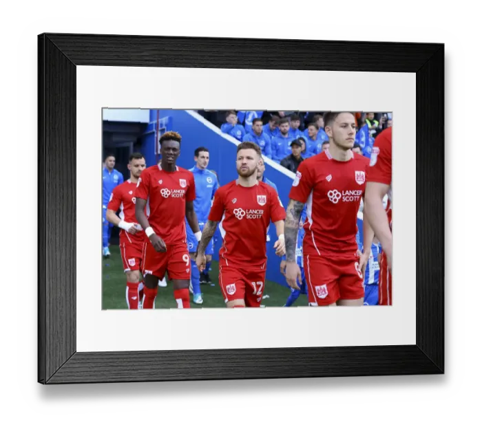 Framed Print : Bristol City's Matt Taylor Enters Amex Stadium for Sky Bet Championship Clash against Brighton & Hove Albion (29 April 2017) Framed Print : Bristol City's Matt Taylor Enters Amex Stadium for Sky Bet Championship Clash against Brighton & Hove Albion (29 April 2017)