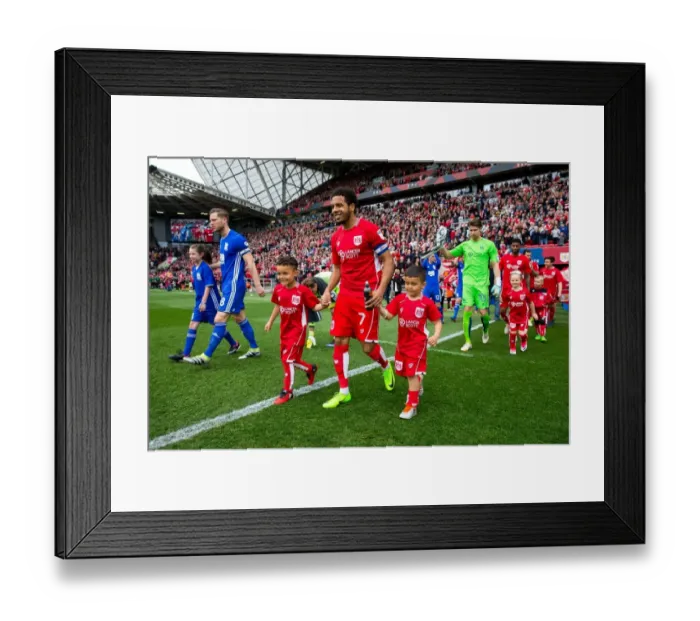 Framed Print : Korey Smith Leads Bristol City in Sky Bet Championship Match against Birmingham City at Ashton Gate Stadium Framed Print : Korey Smith Leads Bristol City in Sky Bet Championship Match against Birmingham City at Ashton Gate Stadium