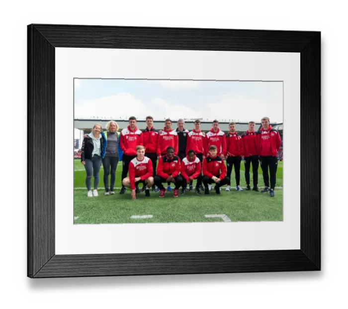 Framed Print : Bristol City Scholars Conquer 10k and Take on Birmingham City at Ashton Gate Stadium Framed Print : Bristol City Scholars Conquer 10k and Take on Birmingham City at Ashton Gate Stadium