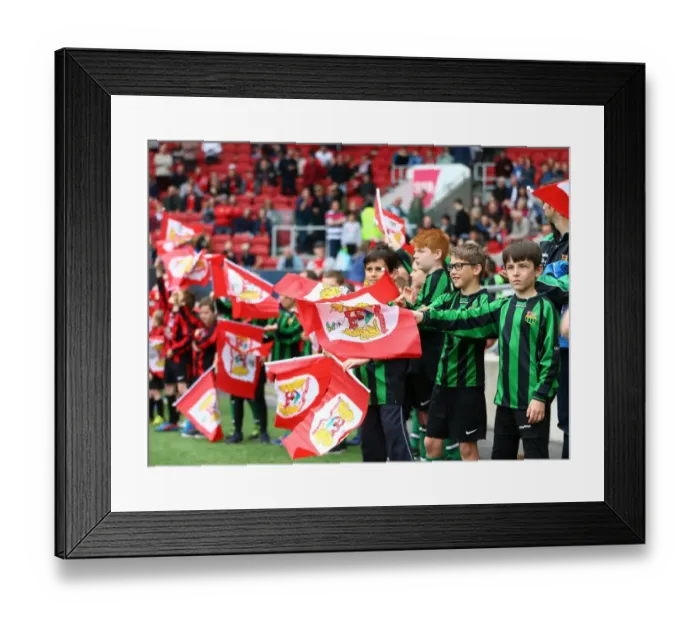Framed Print : Battle of the Flagbearers: Intense Rivalry Unfolds at Ashton Gate - Bristol City vs Birmingham City, Sky Bet Championship (May 7, 2017)