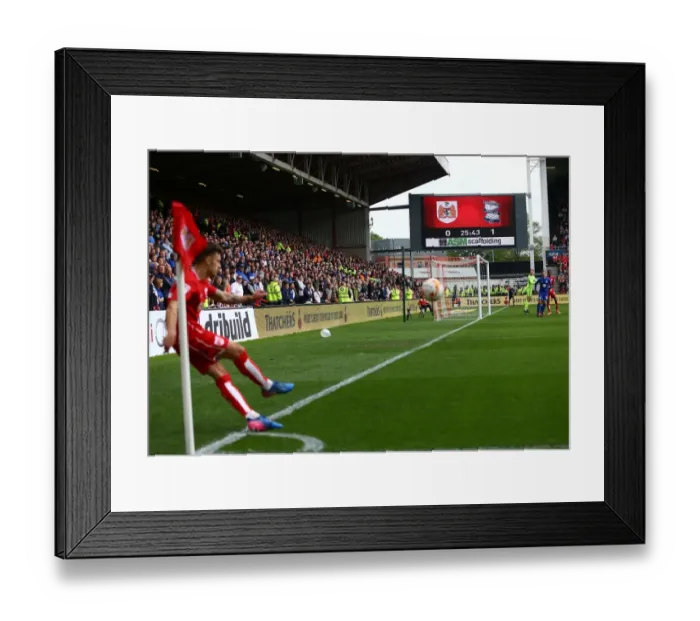 Framed Print : Sky Bet Championship Showdown: Bristol City vs Birmingham City (May 7, 2017) - Clash at Ashton Gate