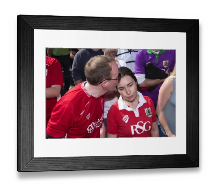 Framed Print : Thrilling Fan Festival: Sky Bet Championship Showdown at Ashton Gate - Bristol City vs Birmingham City (May 7, 2017)