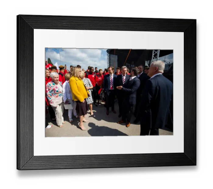 Framed Print : Bristol City FC: End of Season Awards at Ashton Gate Stadium - Players and Directors Arrive Amidst Cheering Fans