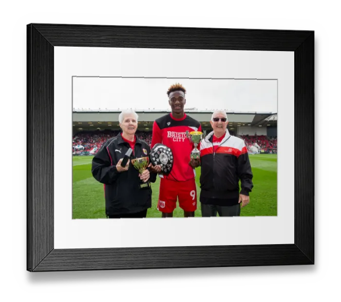 Framed Print : Bristol City: Tammy Abraham Honored as Senior and Young Player of the Year (Bristol City v Birmingham City, 2017)