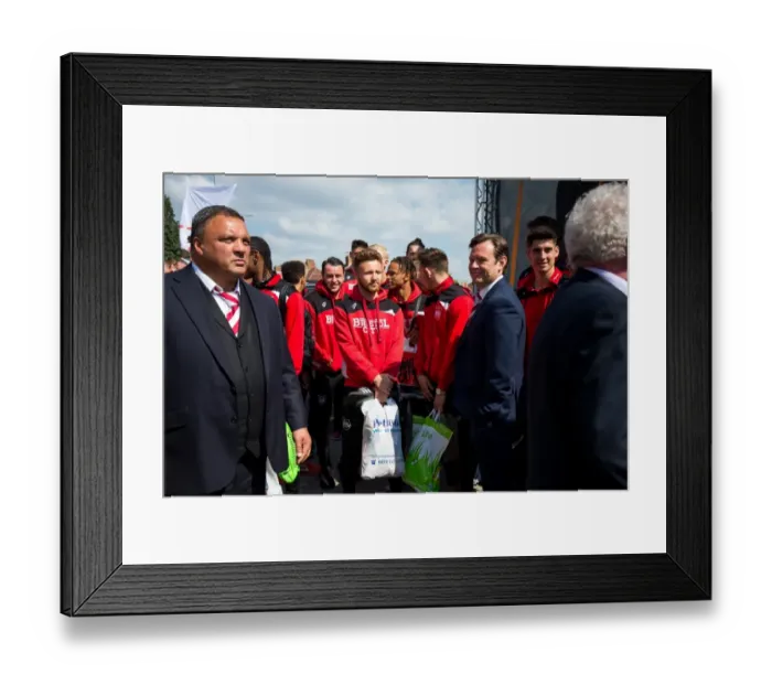 Framed Print : Bristol City FC: Fans Gather for End-of-Season Awards at Ashton Gate Stadium