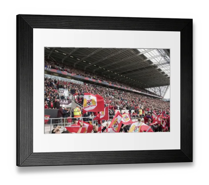 Framed Print : Packed Lansdown Stand: The Thrilling Atmosphere of Bristol City vs Birmingham City at Ashton Gate Framed Print : Packed Lansdown Stand: The Thrilling Atmosphere of Bristol City vs Birmingham City at Ashton Gate