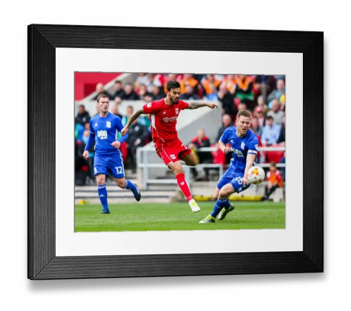 Framed Print : Marlon Pack Scores Past Michael Morrison: Bristol City vs Birmingham City, Sky Bet Championship (07-05-2017, Ashton Gate Stadium) Framed Print : Marlon Pack Scores Past Michael Morrison: Bristol City vs Birmingham City, Sky Bet Championship (07-05-2017, Ashton Gate Stadium)