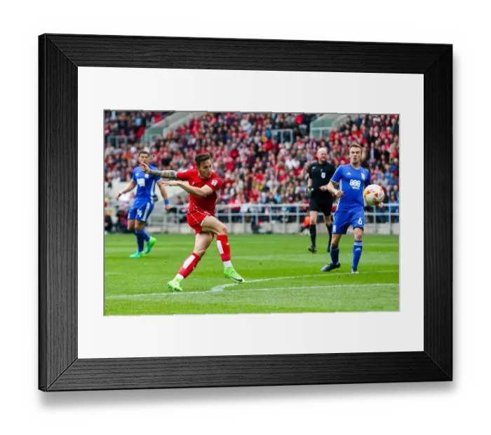 Framed Print : Bristol City's Josh Brownhill Scores Dramatic Winner Against Birmingham City (Bristol City v Birmingham City, Sky Bet Championship) Framed Print : Bristol City's Josh Brownhill Scores Dramatic Winner Against Birmingham City (Bristol City v Birmingham City, Sky Bet Championship)