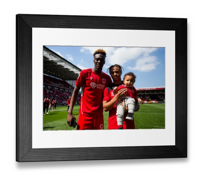 Framed Print : Bristol City's Tammy Abraham and Bobby Reid Celebrate Championship Title Win Framed Print : Bristol City's Tammy Abraham and Bobby Reid Celebrate Championship Title Win