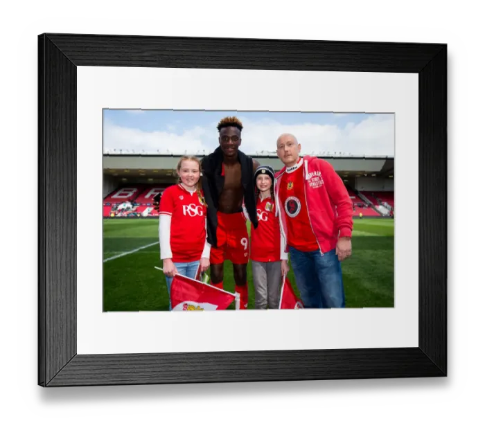 Framed Print : Tammy Abraham and Family Celebrate at Ashton Gate: Bristol City vs Birmingham City, Sky Bet Championship Framed Print : Tammy Abraham and Family Celebrate at Ashton Gate: Bristol City vs Birmingham City, Sky Bet Championship