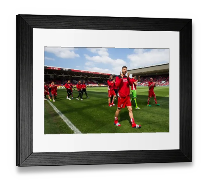Framed Print : Bristol City's Jens Hegeler Appreciates Fans Support at Ashton Gate Stadium (Bristol City v Birmingham City, Sky Bet Championship) Framed Print : Bristol City's Jens Hegeler Appreciates Fans Support at Ashton Gate Stadium (Bristol City v Birmingham City, Sky Bet Championship)