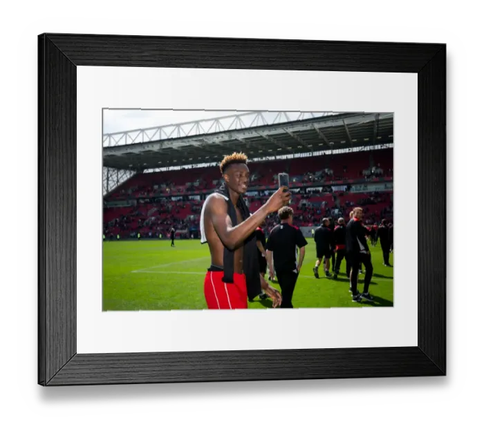 Framed Print : Tammy Abraham's Emotional Farewell: A Star-Studded Sky Bet Championship Season with Bristol City