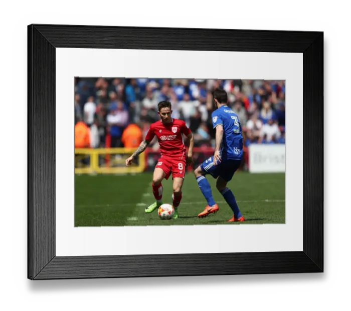 Framed Print : Bristol City's Josh Brownhill Clashes with Birmingham City's Jonathan Grounds in Championship Showdown Framed Print : Bristol City's Josh Brownhill Clashes with Birmingham City's Jonathan Grounds in Championship Showdown