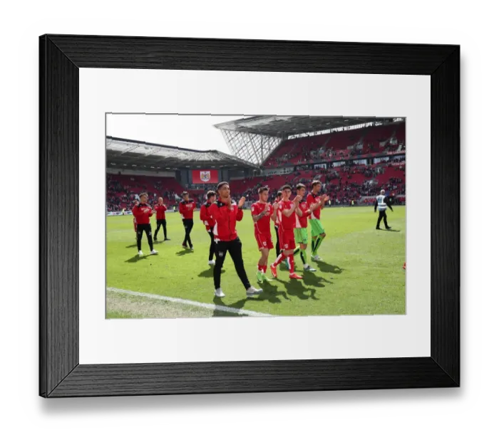 Framed Print : Bristol City Players Celebrate Promotion: Lap of Appreciation at Ashton Gate (Bristol City v Birmingham City, 07.05.2017) Framed Print : Bristol City Players Celebrate Promotion: Lap of Appreciation at Ashton Gate (Bristol City v Birmingham City, 07.05.2017)