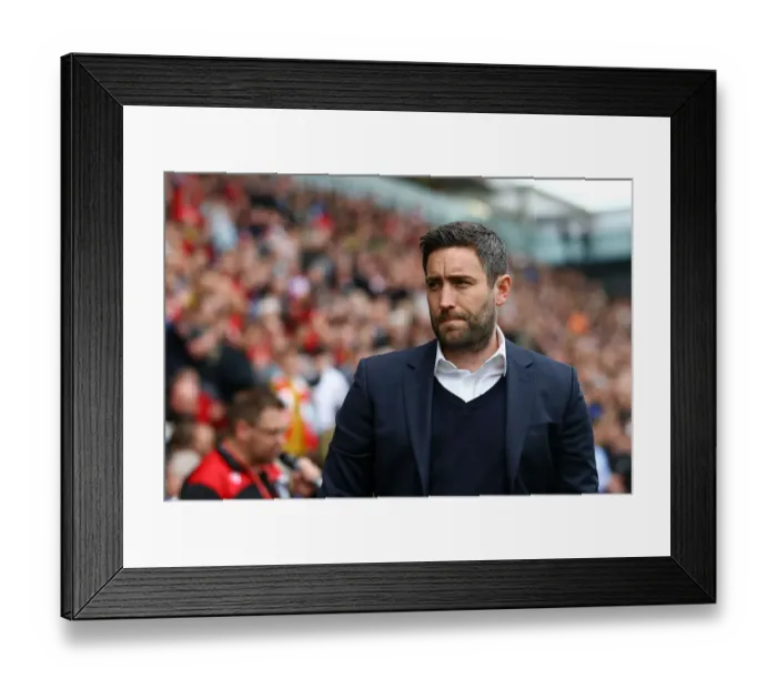 Framed Print : Charging Ahead: Lee Johnson Leads Bristol City Against Birmingham City in Sky Bet Championship (May 7, 2017)