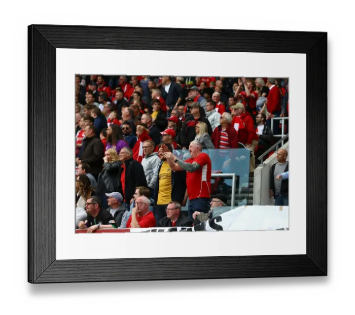 Framed Print : Burning Rivalry: Bristol City vs Birmingham City at Ashton Gate - May 7, 2017