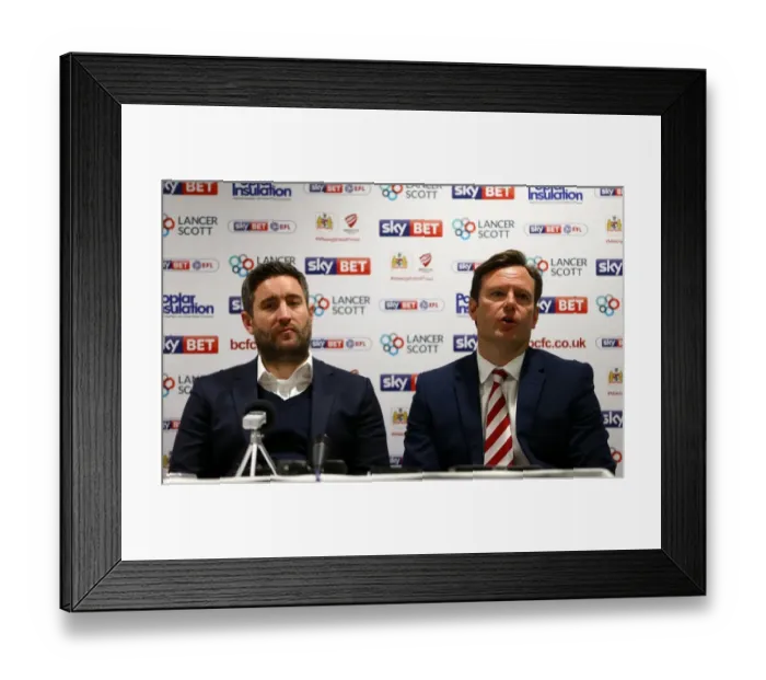 Framed Print : Johnson and Ashton: Post-Match Press Conference - Bristol City vs Birmingham City (May 7, 2017) Framed Print : Johnson and Ashton: Post-Match Press Conference - Bristol City vs Birmingham City (May 7, 2017)