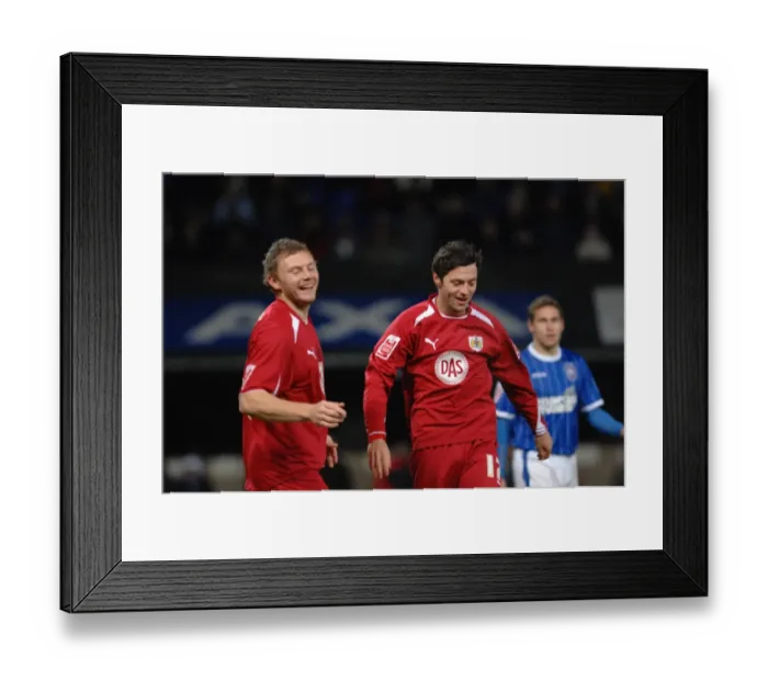 Framed Print : Brian Wilson and Ivan Sproule celebrate Framed Print : Brian Wilson and Ivan Sproule celebrate