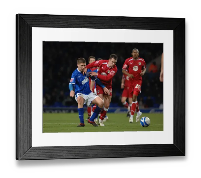 Framed Print : A Football Rivalry: Bristol City vs Ipswich Town - Season 08-09