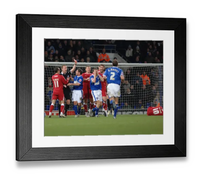 Framed Print : Clash of Champions: Ipswich Town vs. Bristol City (Season 08-09)