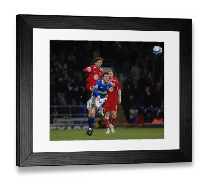 Framed Print : A Football Showdown: Bristol City vs Ipswich Town - Season 08-09