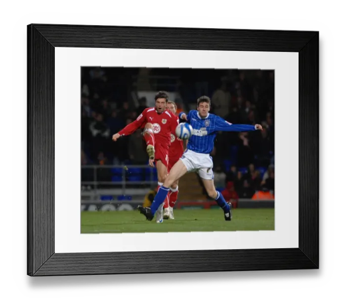 Framed Print : Clash of Titans: Ipswich Town vs. Bristol City (Season 08-09) Framed Print : Clash of Titans: Ipswich Town vs. Bristol City (Season 08-09)