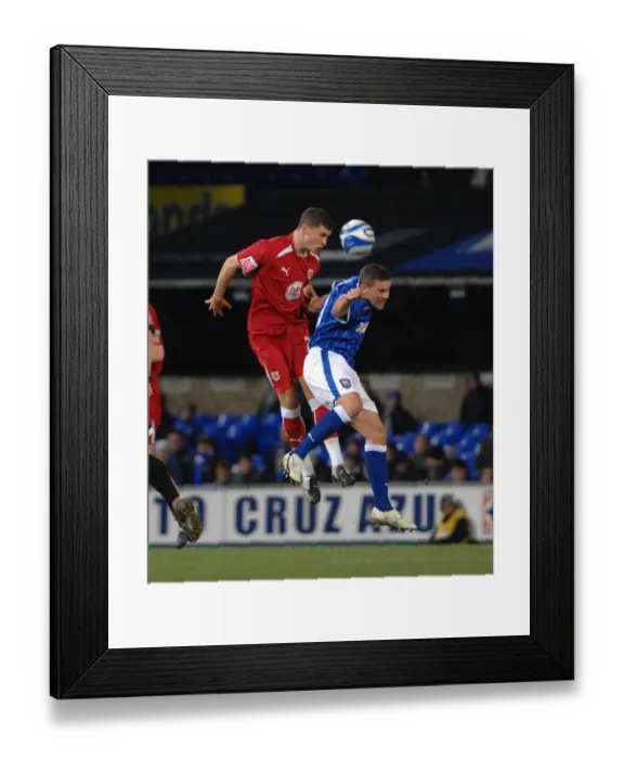 Framed Print : Clash of Titans: Ipswich Town vs. Bristol City (Season 08-09)