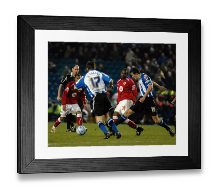 Framed Print : Stern John threads the ball through Framed Print : Stern John threads the ball through