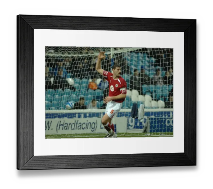 Framed Print : JAmie McCombe celebrates the disaloud goal Framed Print : JAmie McCombe celebrates the disaloud goal