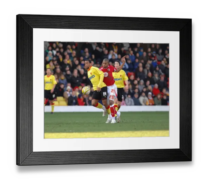 Framed Print : Watford vs. Bristol City: A Football Rivalry - Season 08-09 Framed Print : Watford vs. Bristol City: A Football Rivalry - Season 08-09