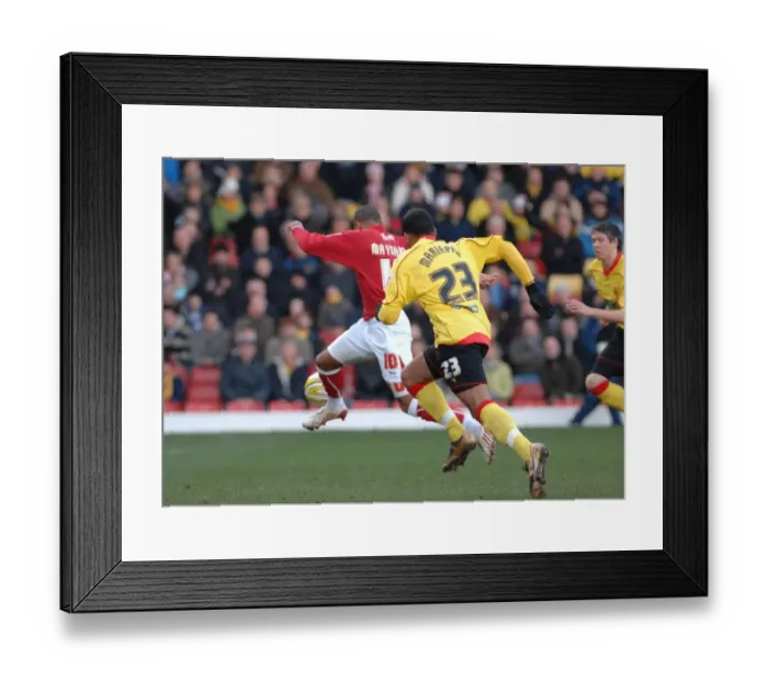 Framed Print : Watford vs. Bristol City: A Football Rivalry - Season 08-09 Framed Print : Watford vs. Bristol City: A Football Rivalry - Season 08-09
