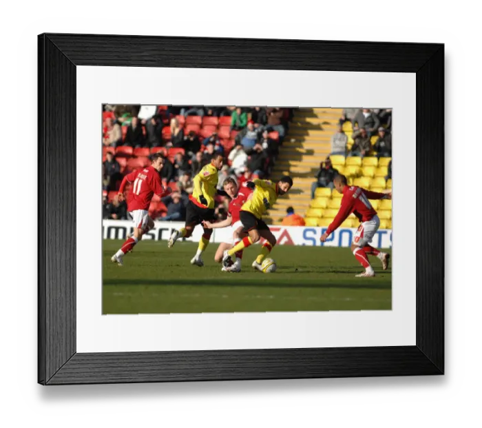 Framed Print : Watford vs. Bristol City: A Football Rivalry - Season 08-09 Framed Print : Watford vs. Bristol City: A Football Rivalry - Season 08-09
