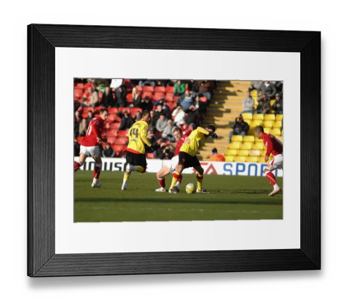 Framed Print : Watford vs. Bristol City: A Football Rivalry - Season 08-09 Framed Print : Watford vs. Bristol City: A Football Rivalry - Season 08-09