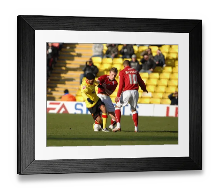 Framed Print : Bristol City First Team: Season 08-09: Watford V Bristol City Framed Print : Bristol City First Team: Season 08-09: Watford V Bristol City