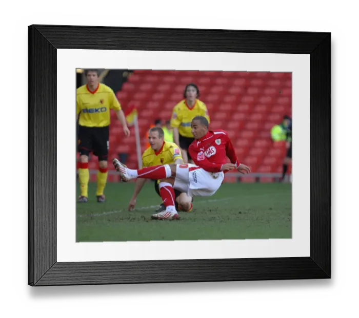 Framed Print : Watford vs. Bristol City: A Football Rivalry - Season 08-09