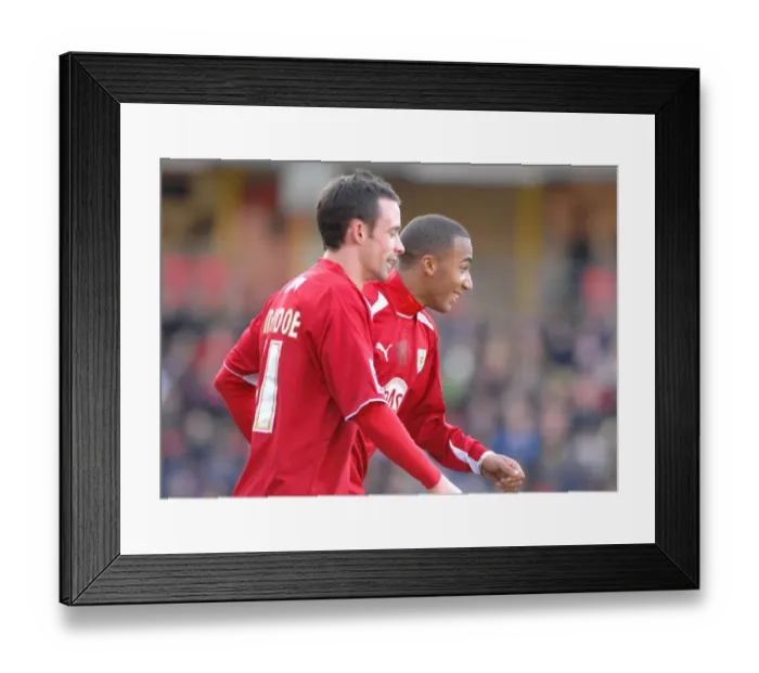 Framed Print : Watford vs. Bristol City: A Football Rivalry - Season 08-09 Framed Print : Watford vs. Bristol City: A Football Rivalry - Season 08-09