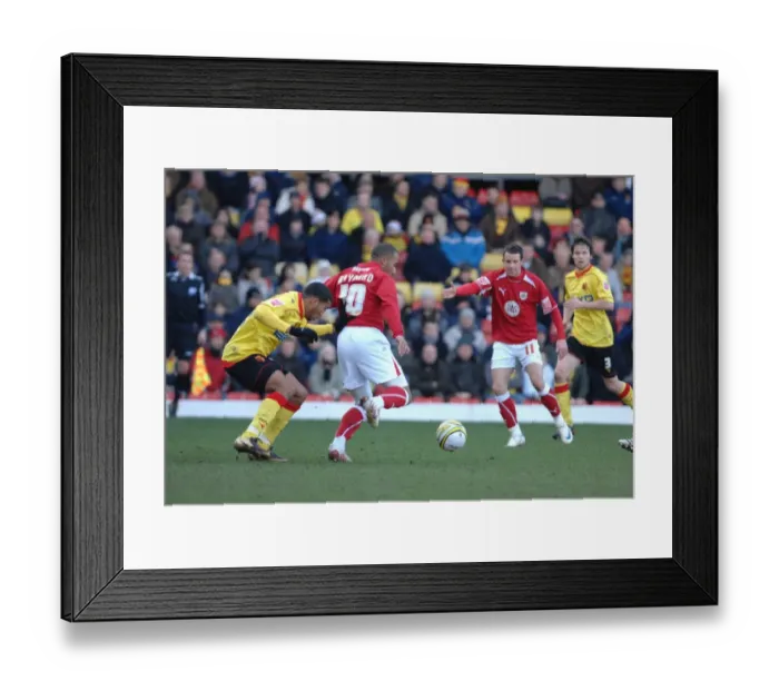 Framed Print : Watford vs. Bristol City: A Football Rivalry - Season 08-09 Framed Print : Watford vs. Bristol City: A Football Rivalry - Season 08-09
