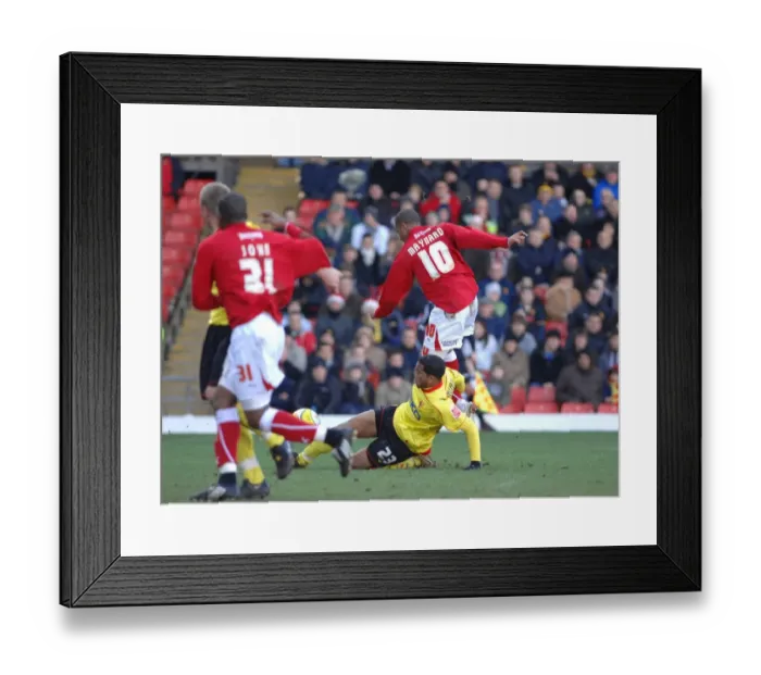 Framed Print : Watford vs. Bristol City: A Football Rivalry - Season 08-09 Framed Print : Watford vs. Bristol City: A Football Rivalry - Season 08-09