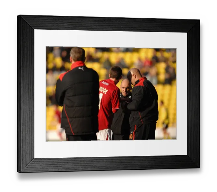 Framed Print : Watford vs. Bristol City: A Football Rivalry - Season 08-09 Framed Print : Watford vs. Bristol City: A Football Rivalry - Season 08-09