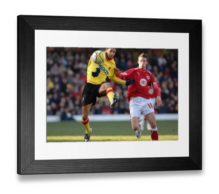 Framed Print : Watford vs. Bristol City: A Football Rivalry - Season 08-09 Framed Print : Watford vs. Bristol City: A Football Rivalry - Season 08-09