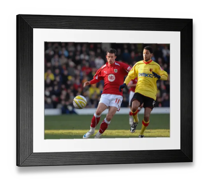 Framed Print : Watford vs. Bristol City: A Football Rivalry - Season 08-09 Framed Print : Watford vs. Bristol City: A Football Rivalry - Season 08-09