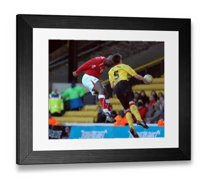 Framed Print : Watford vs. Bristol City: A Football Rivalry - Season 08-09 Framed Print : Watford vs. Bristol City: A Football Rivalry - Season 08-09