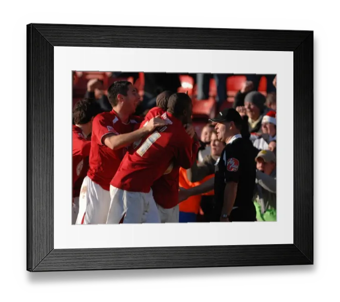 Framed Print : Watford vs. Bristol City: A Football Rivalry - Season 08-09 Framed Print : Watford vs. Bristol City: A Football Rivalry - Season 08-09